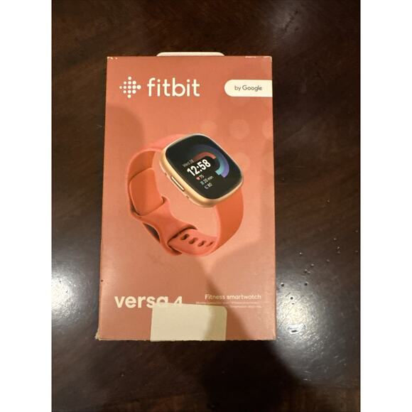 Fitbit Versa 4 Smart Watch, GPS - Pink Sand / Copper Rose - Picture 1 of 5